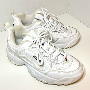 Fila Women's Disruptor 2 White Athletic Shoes/Sneakers Size US 7.5